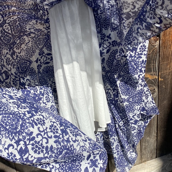 Guess crochet lace back handkerchief hem dress - Picture 9 of 15